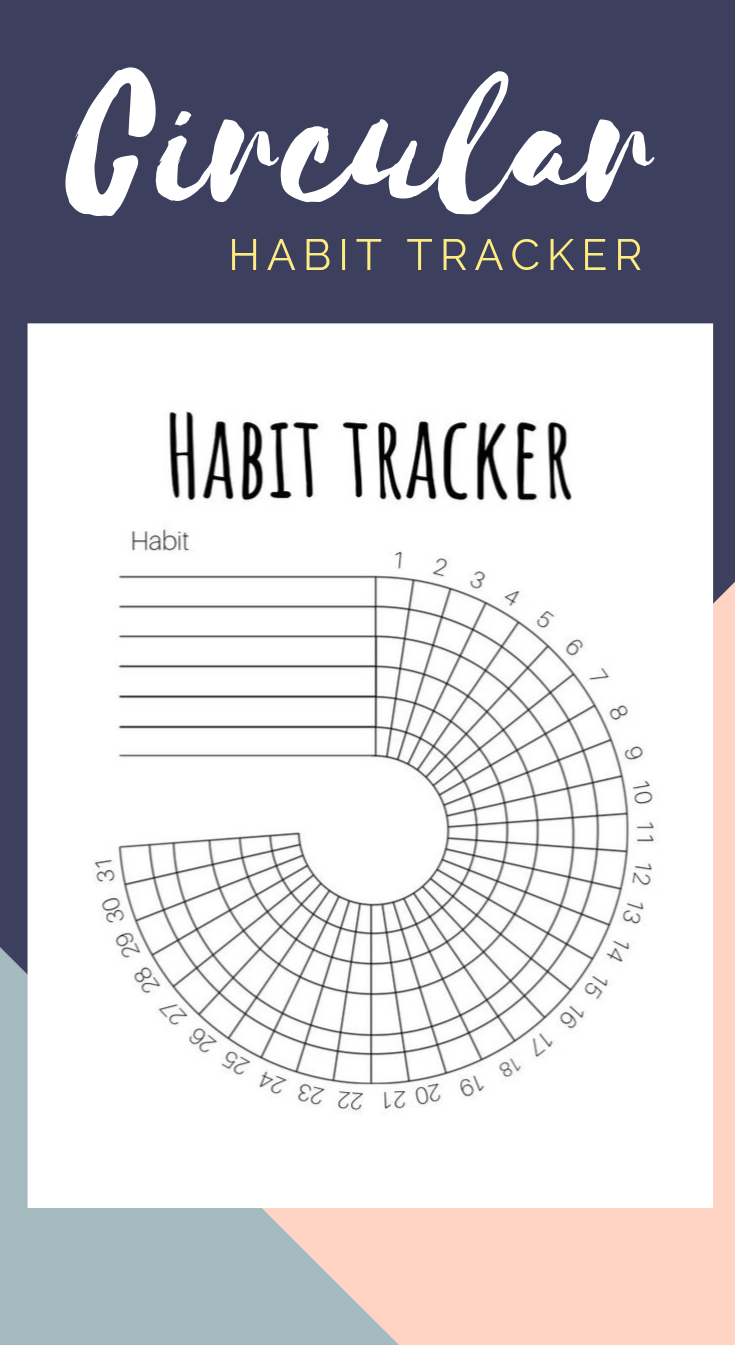 60 Circular Habit Tracker Printable Free 43