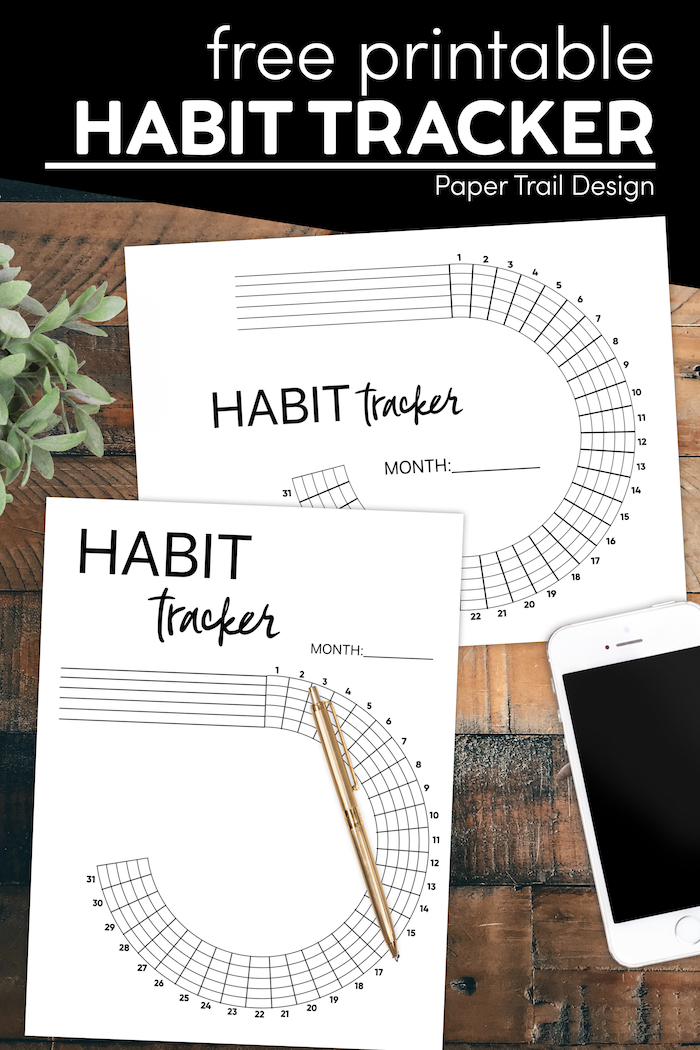 60 Circular Habit Tracker Printable Free 49