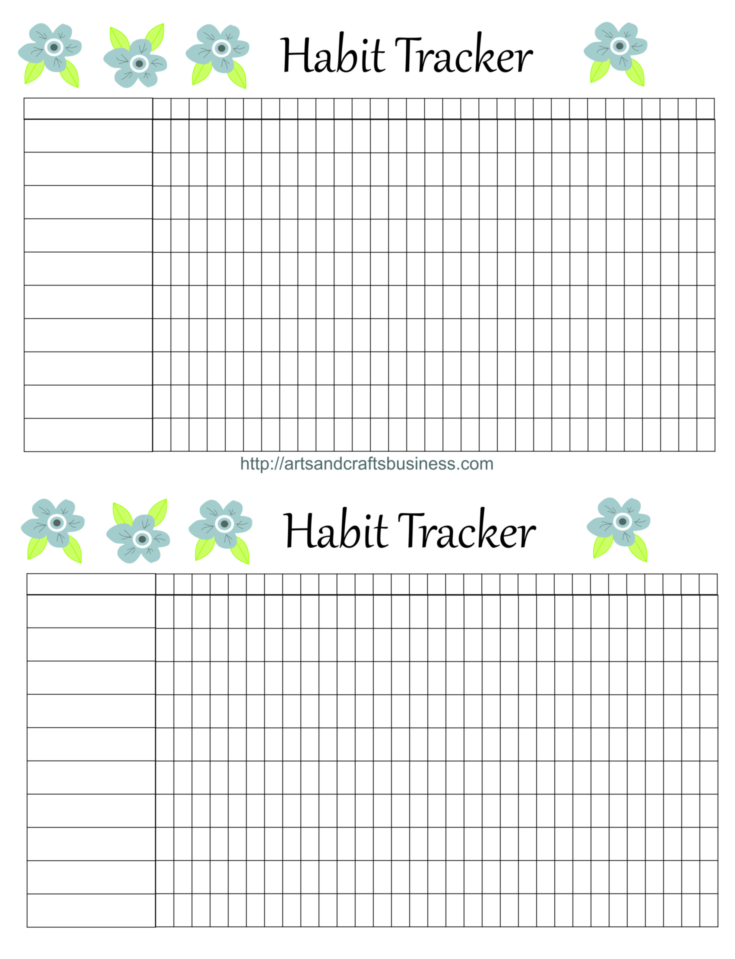 60 Circular Habit Tracker Printable Free 50