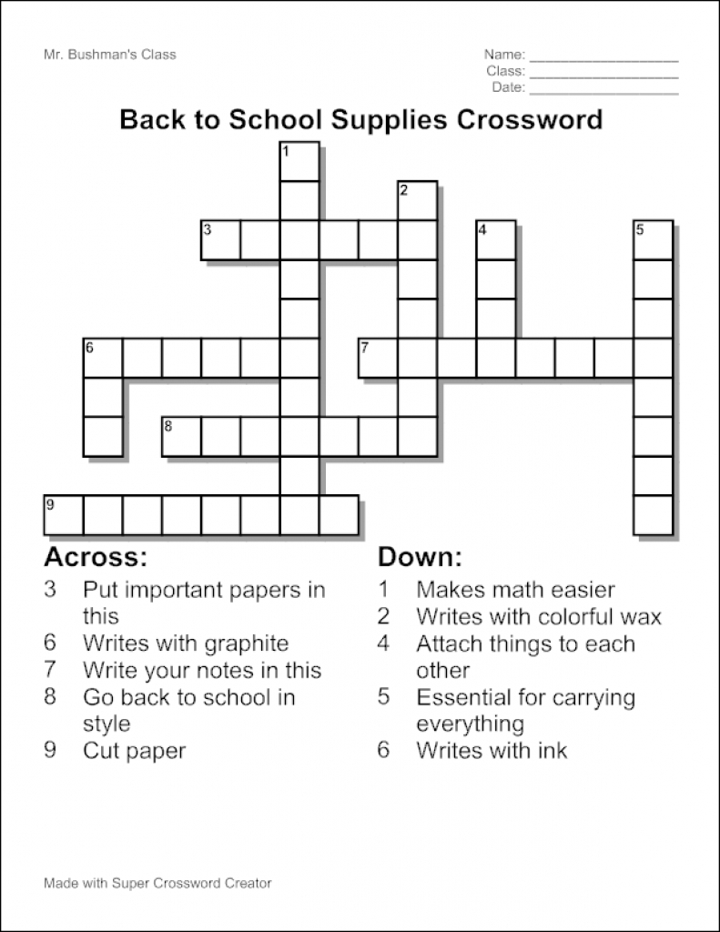 60 Create A Crossword Puzzle Free Printable 29