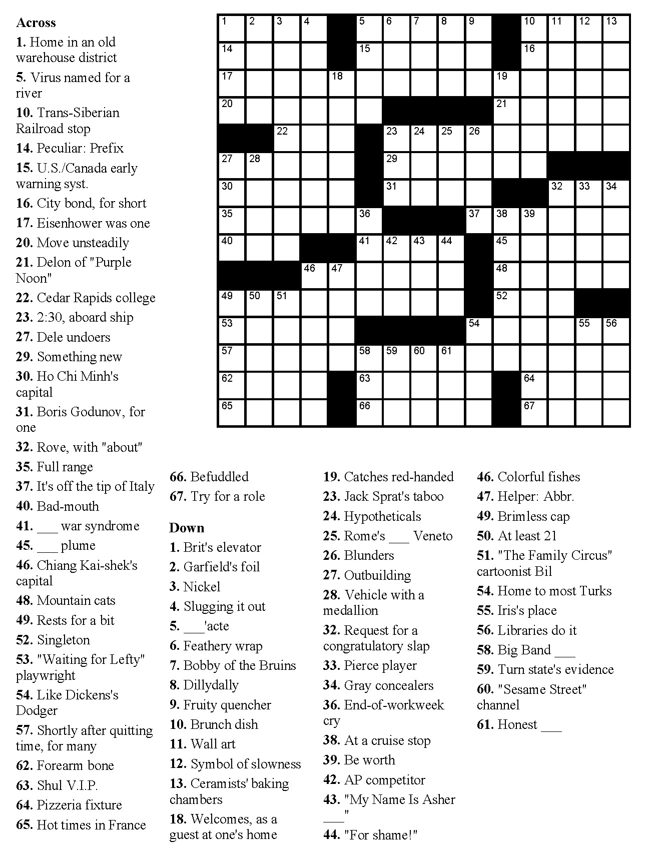 60 Create A Crossword Puzzle Free Printable 30