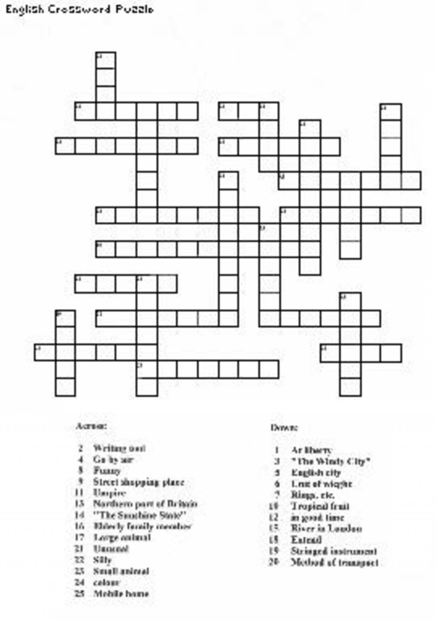 60 Create A Crossword Puzzle Free Printable 58