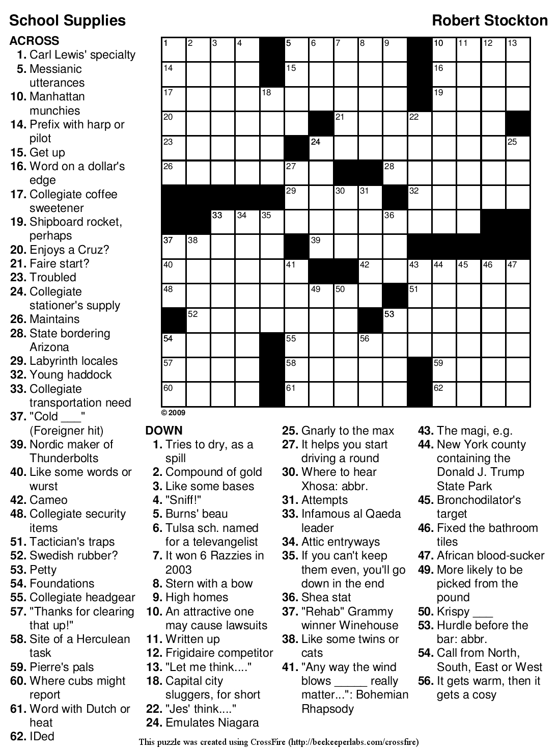 60 Create A Crossword Puzzle Free Printable 59