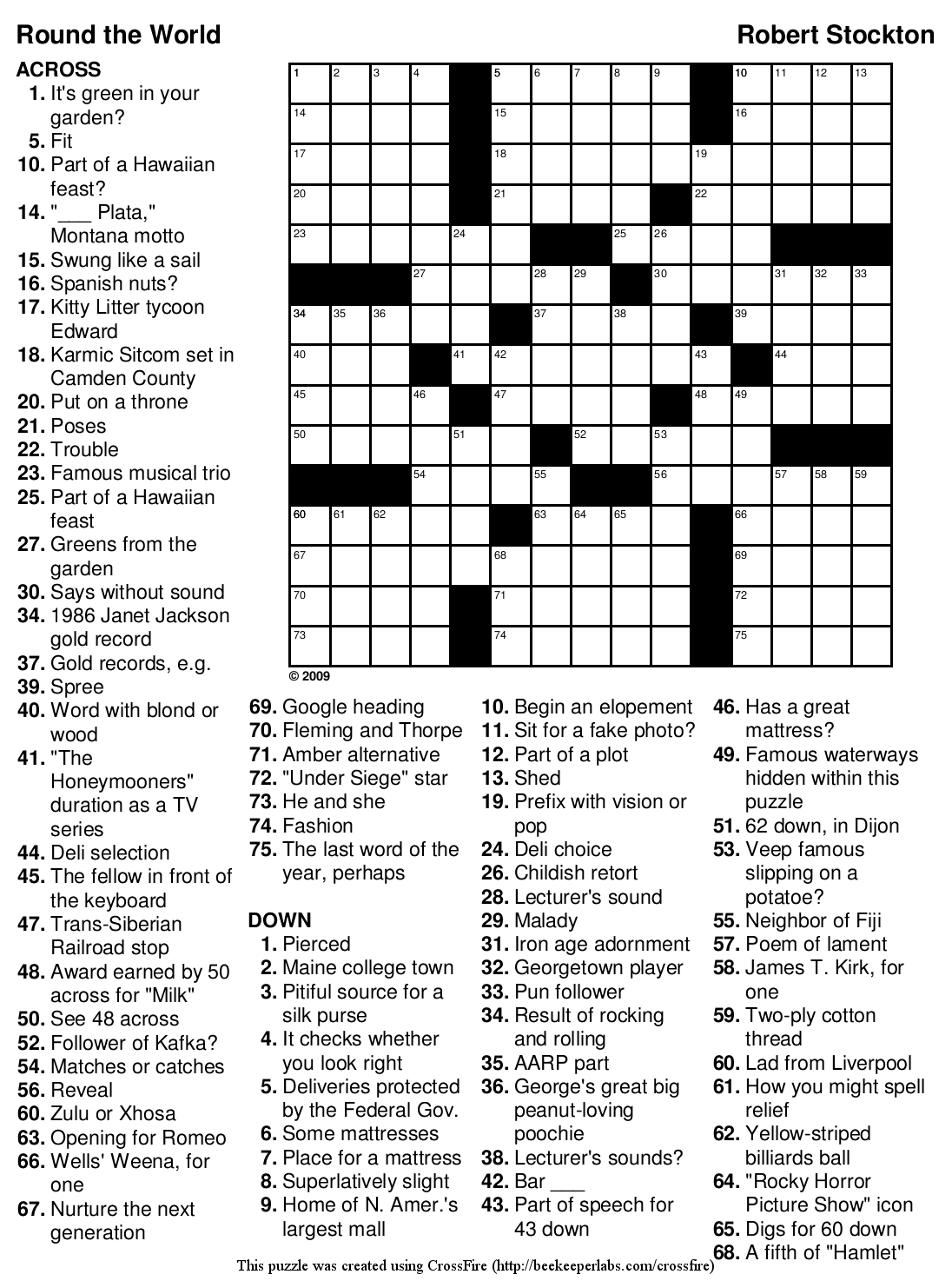 60 Create A Crossword Puzzle Free Printable 60