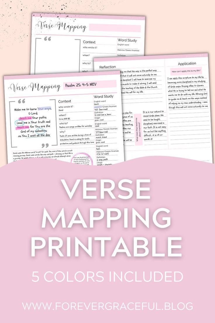 60 Free Bible Verse Mapping Printable 39