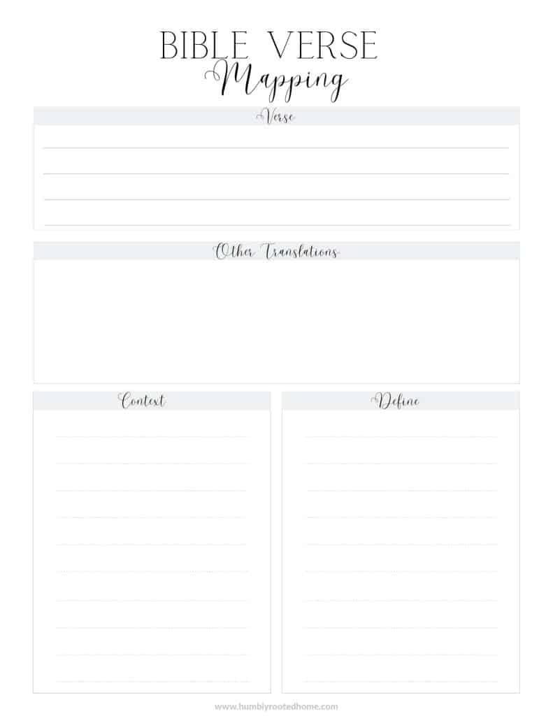 60 Free Bible Verse Mapping Printable 56