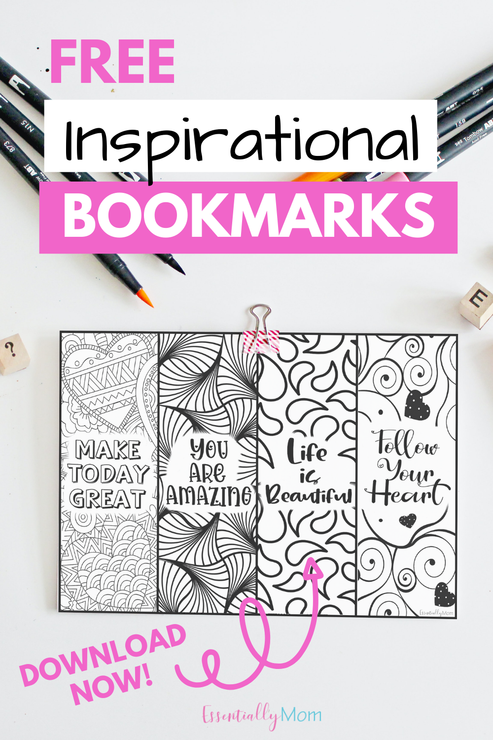 60 Free Printable Coloring Bookmarks 15