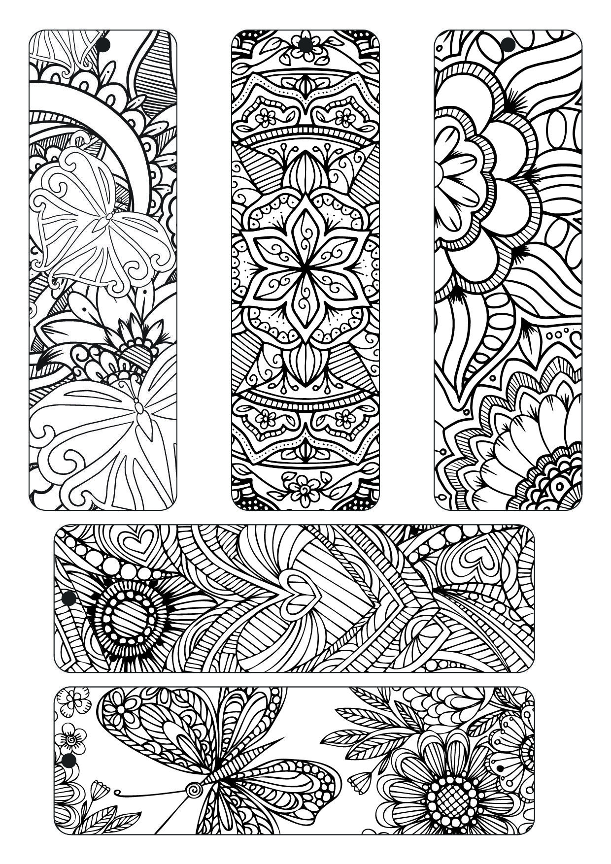 60 Free Printable Coloring Bookmarks 17