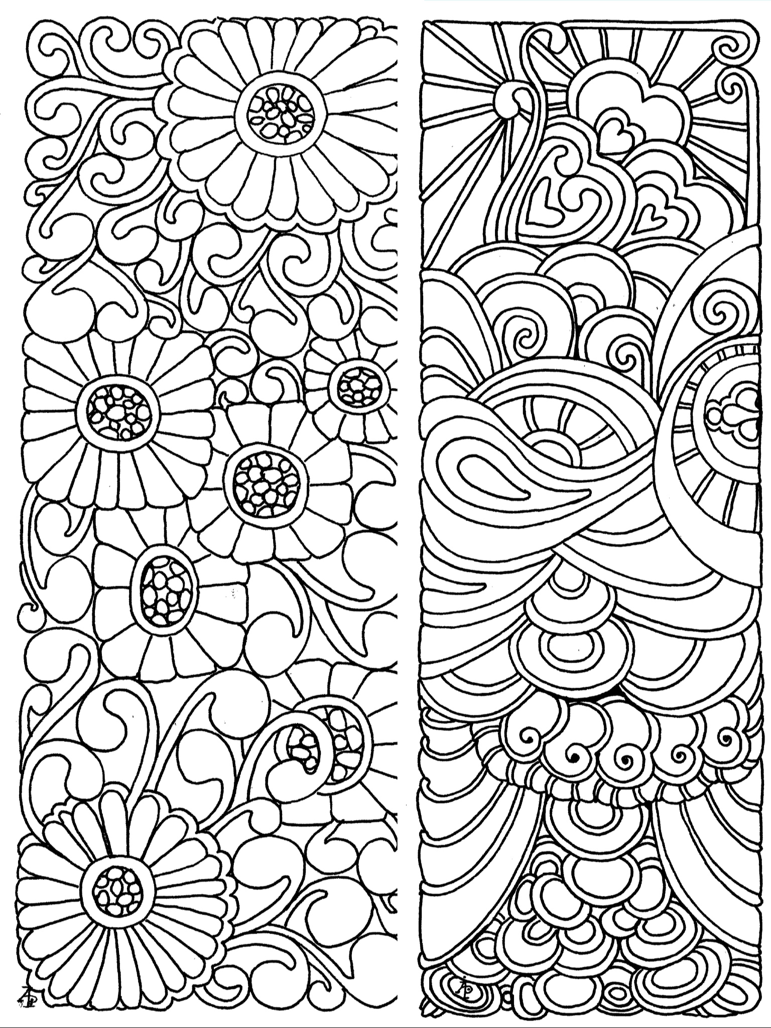 60 Free Printable Coloring Bookmarks 23