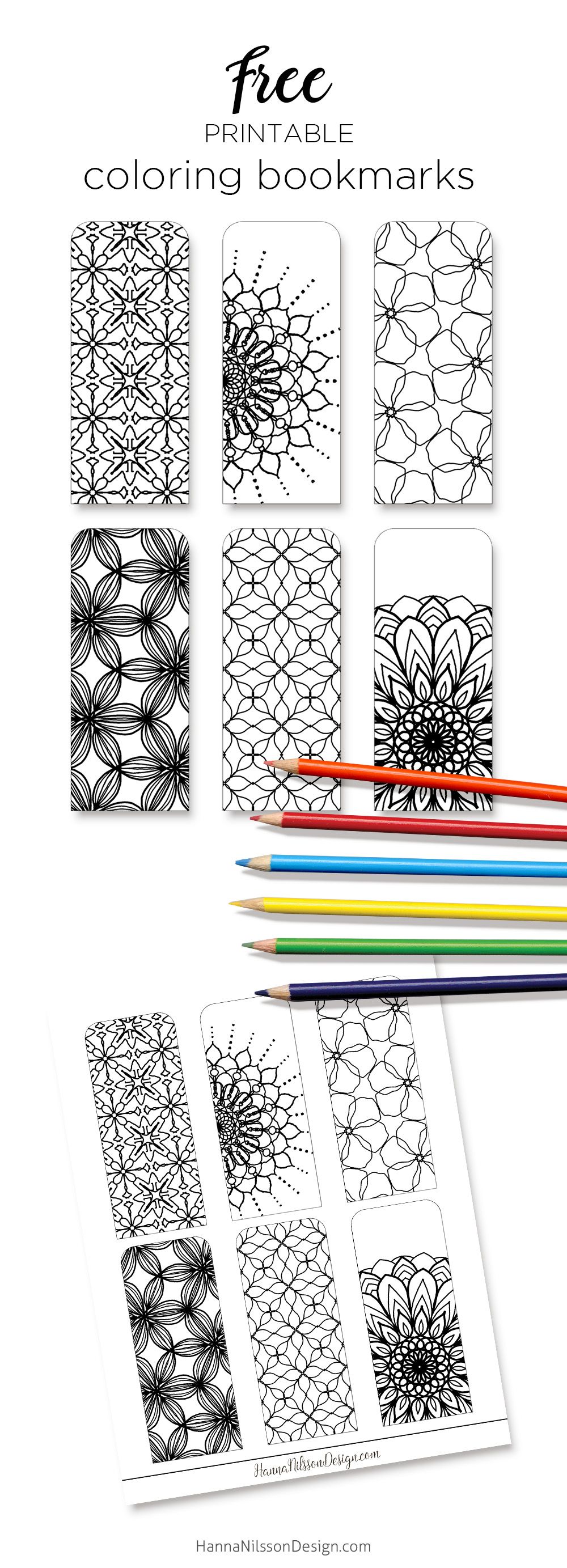 60 Free Printable Coloring Bookmarks 42