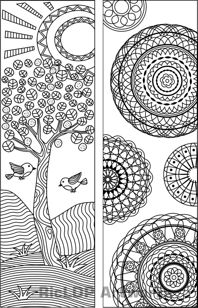 60 Free Printable Coloring Bookmarks 47