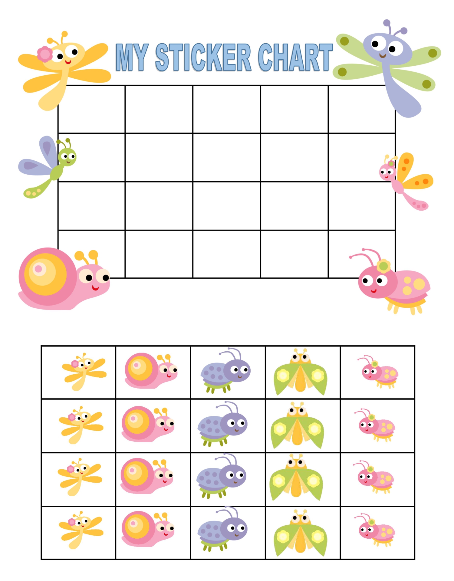 60 Free Printable Weekly Reward Charts 5