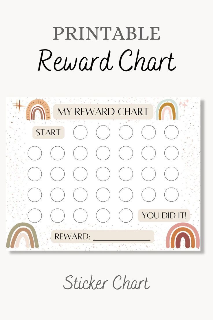 60 Free Printable Weekly Reward Charts 60