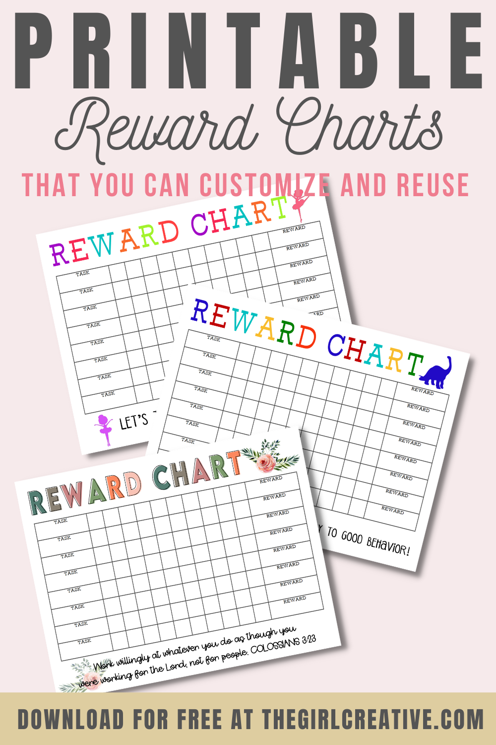 60 Free Printable Weekly Reward Charts 61