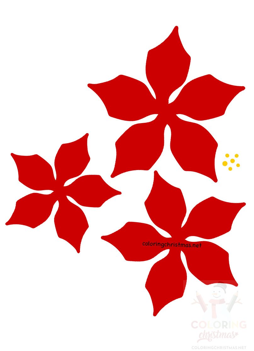 60 Poinsettia Template Printable Free 26