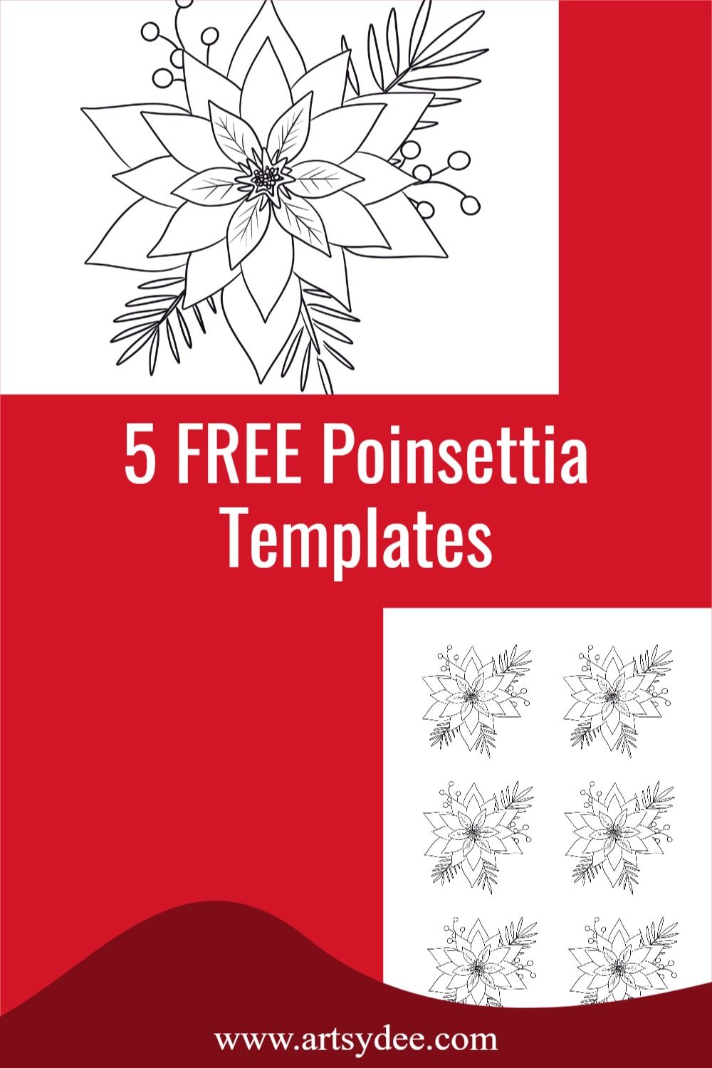 60 Poinsettia Template Printable Free 4