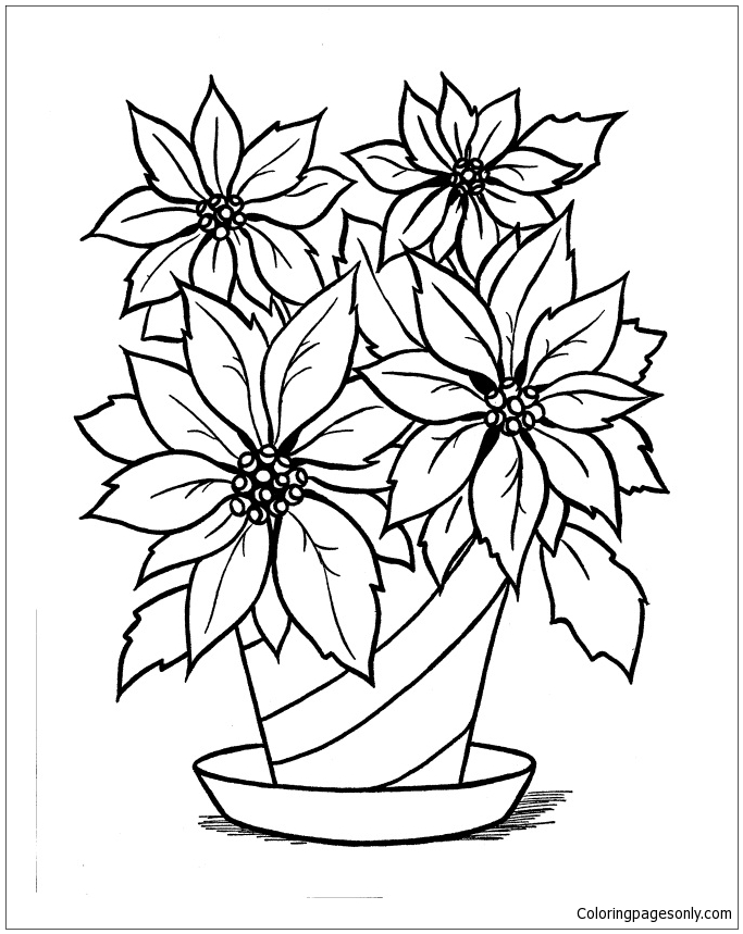 60 Poinsettia Template Printable Free 5