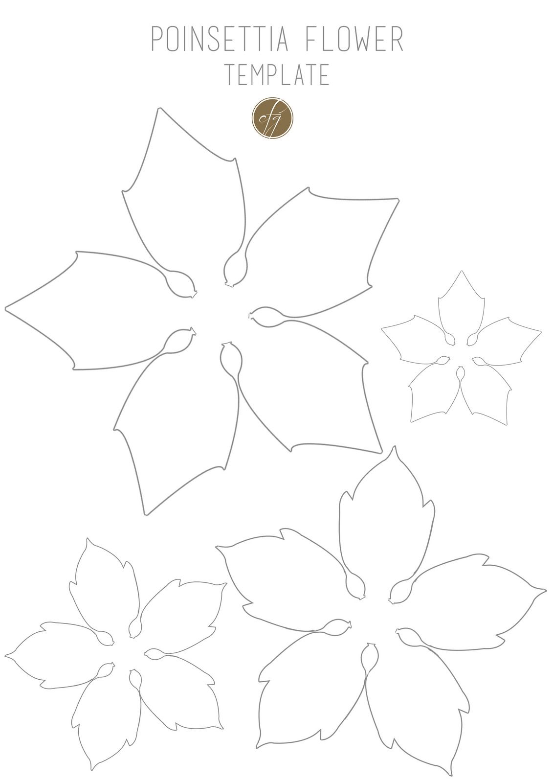 60 Poinsettia Template Printable Free 9