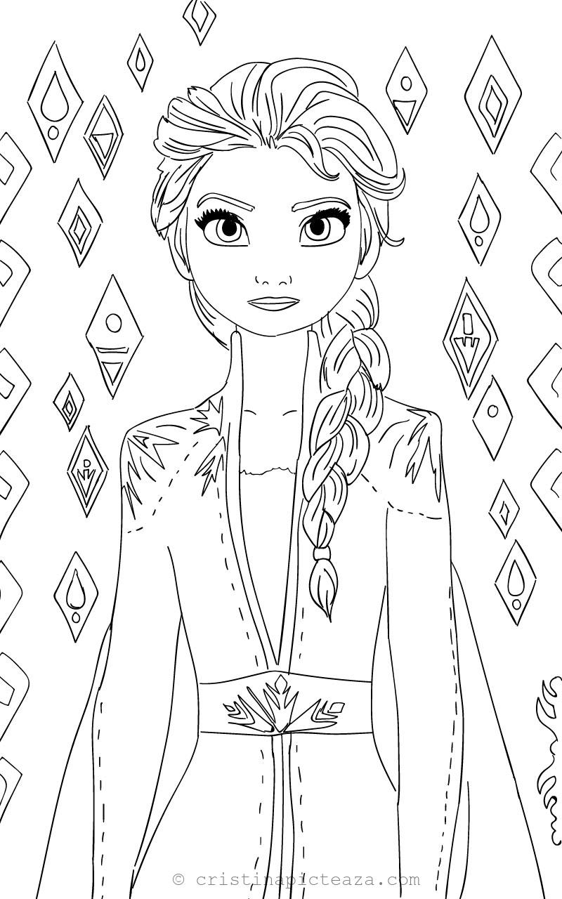 60 Printable Elsa Coloring Pages 40