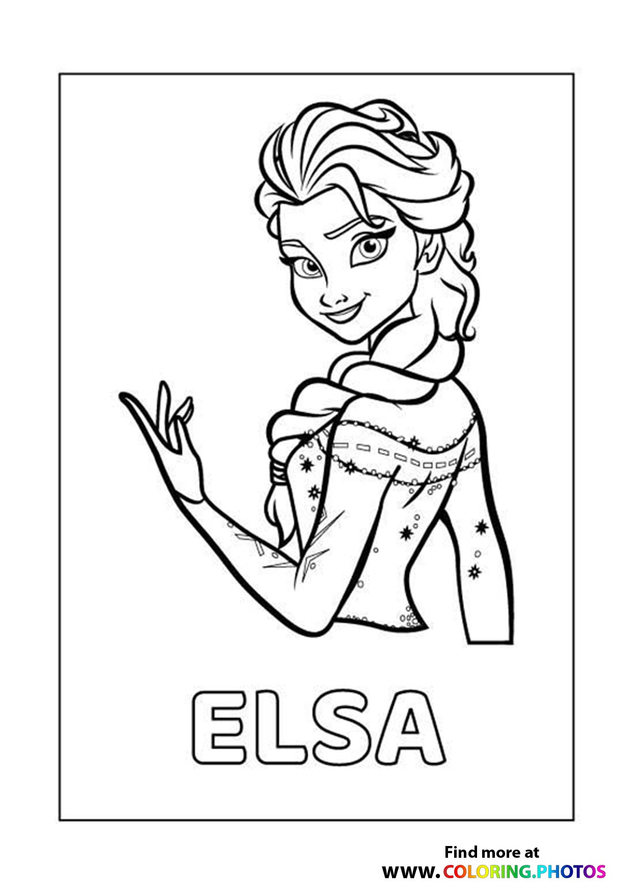 60 Printable Elsa Coloring Pages 43