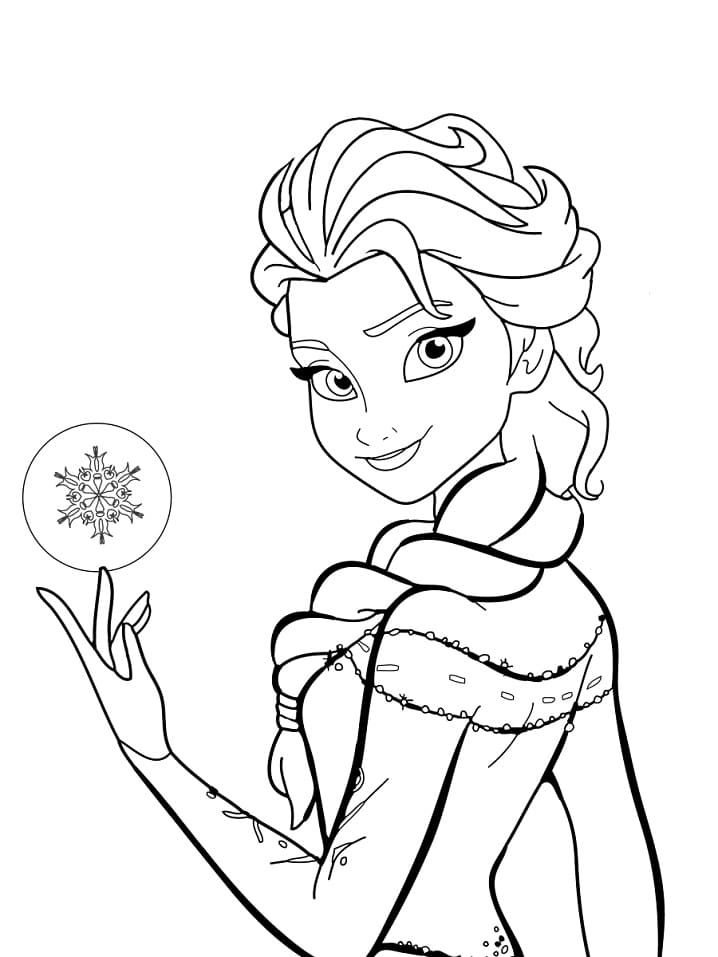 60 Printable Elsa Coloring Pages 45