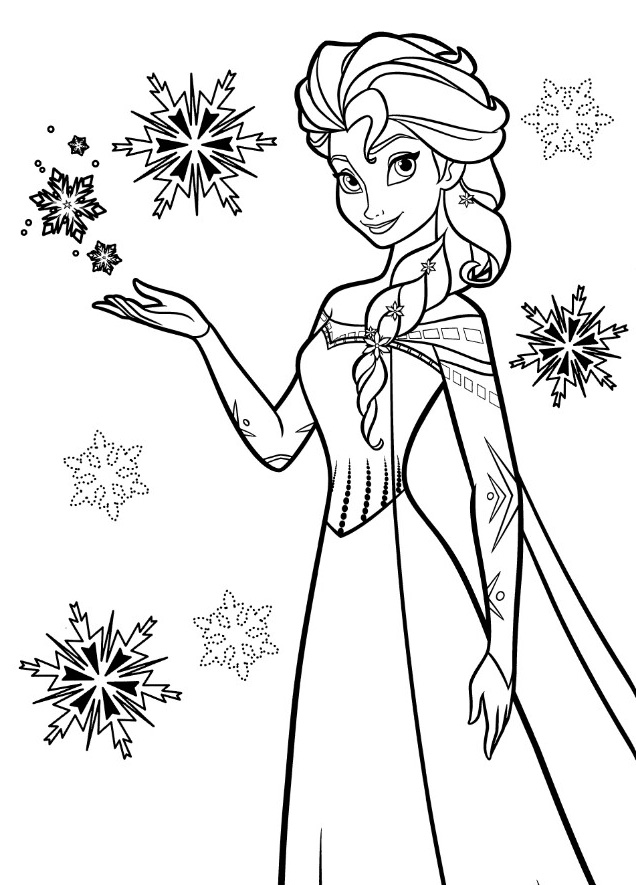 60 Printable Elsa Coloring Pages 52