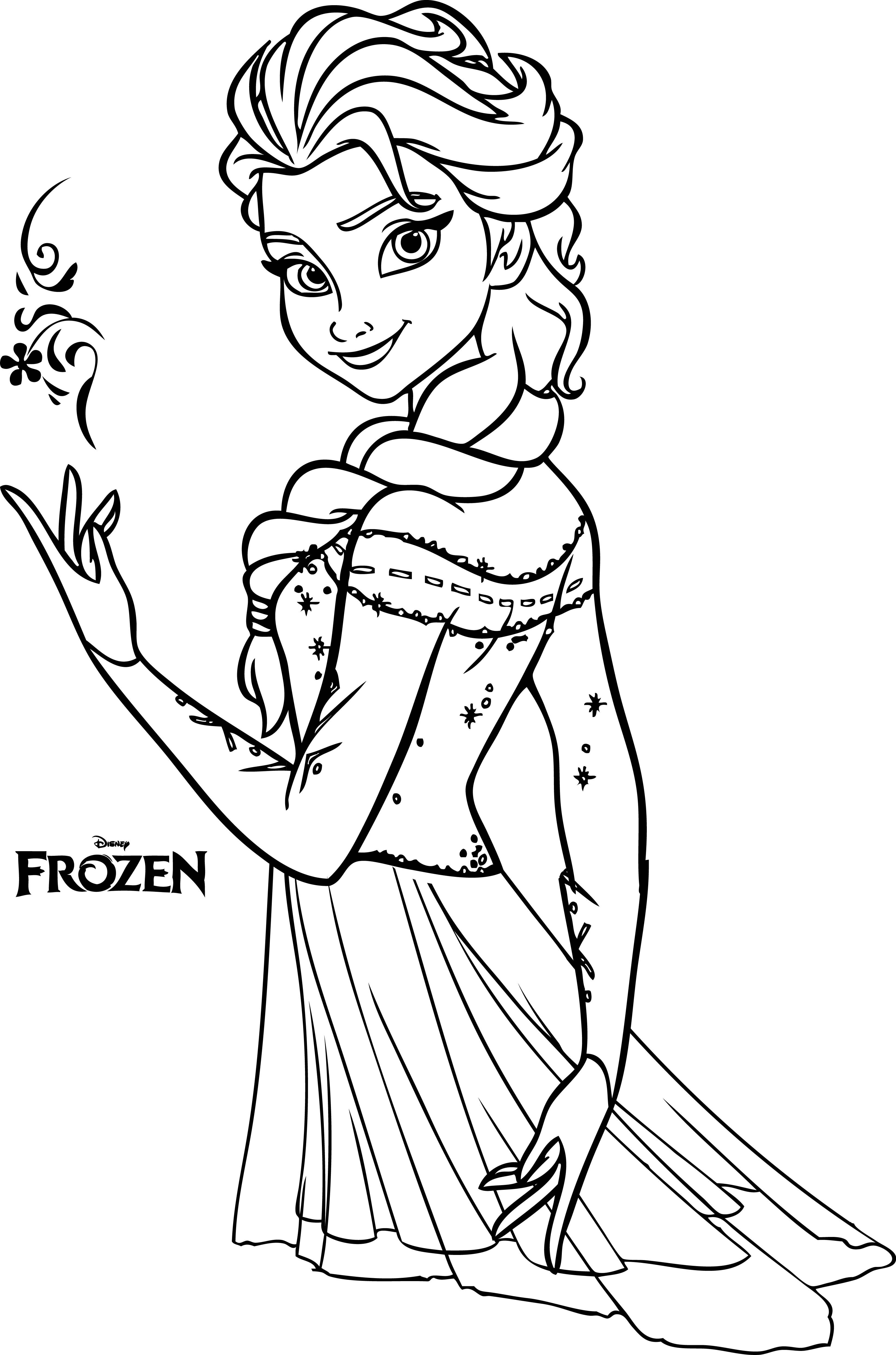 60 Printable Elsa Coloring Pages 54