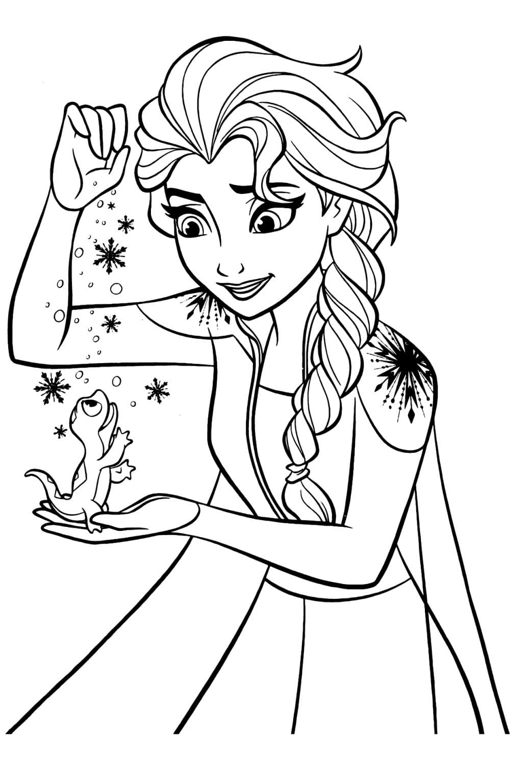 60 Printable Elsa Coloring Pages 55