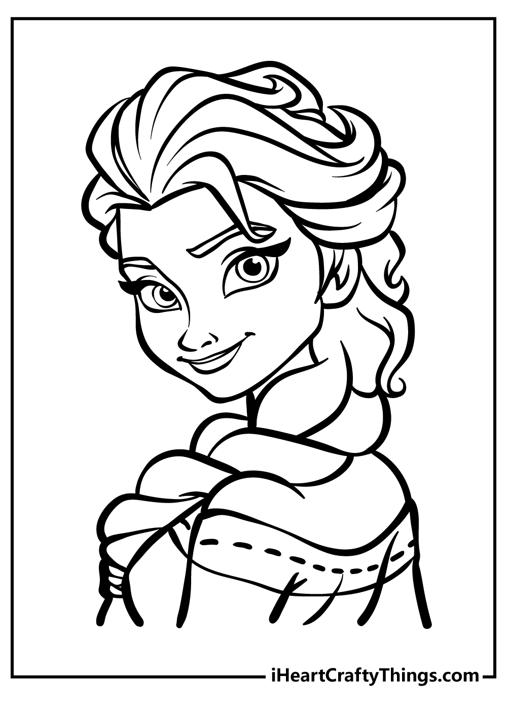 60 Printable Elsa Coloring Pages 56