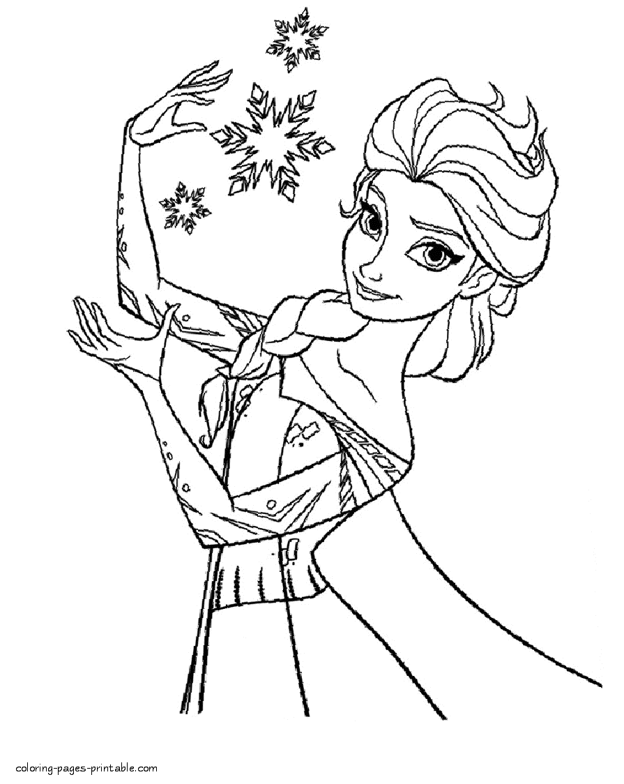 60 Printable Elsa Coloring Pages 57