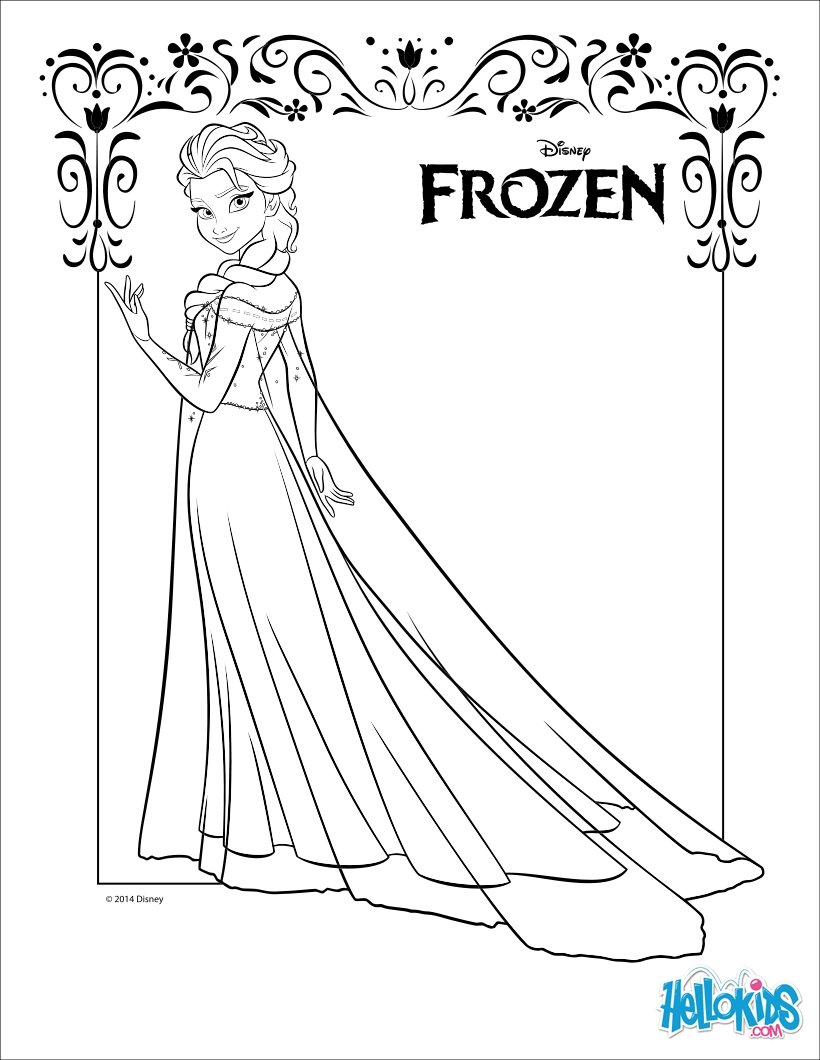 60 Printable Elsa Coloring Pages 60