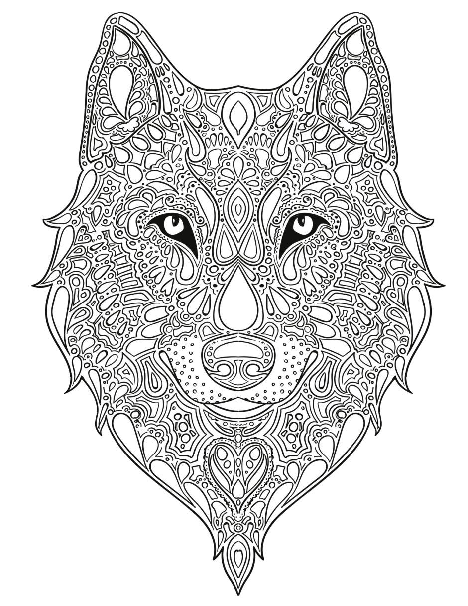 Save 60 Printable Coloring Pages Of Wolves Ideas 17