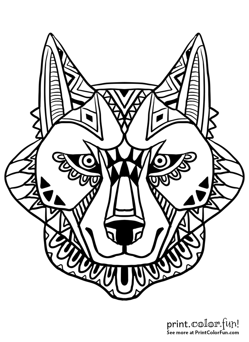 Save 60 Printable Coloring Pages Of Wolves Ideas 22