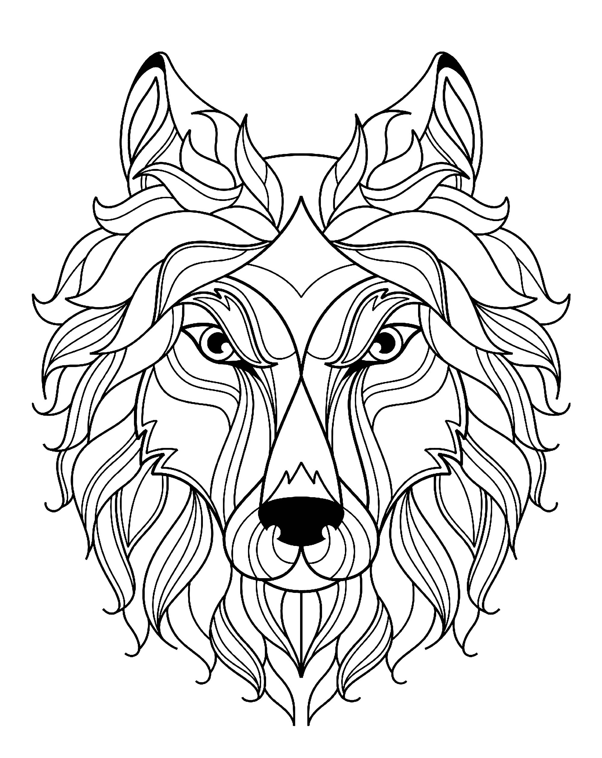 Save 60 Printable Coloring Pages Of Wolves Ideas 24