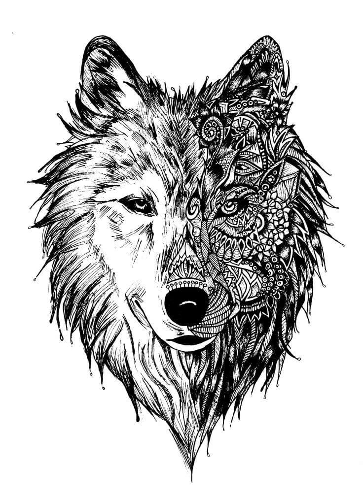 Save 60 Printable Coloring Pages Of Wolves Ideas 48