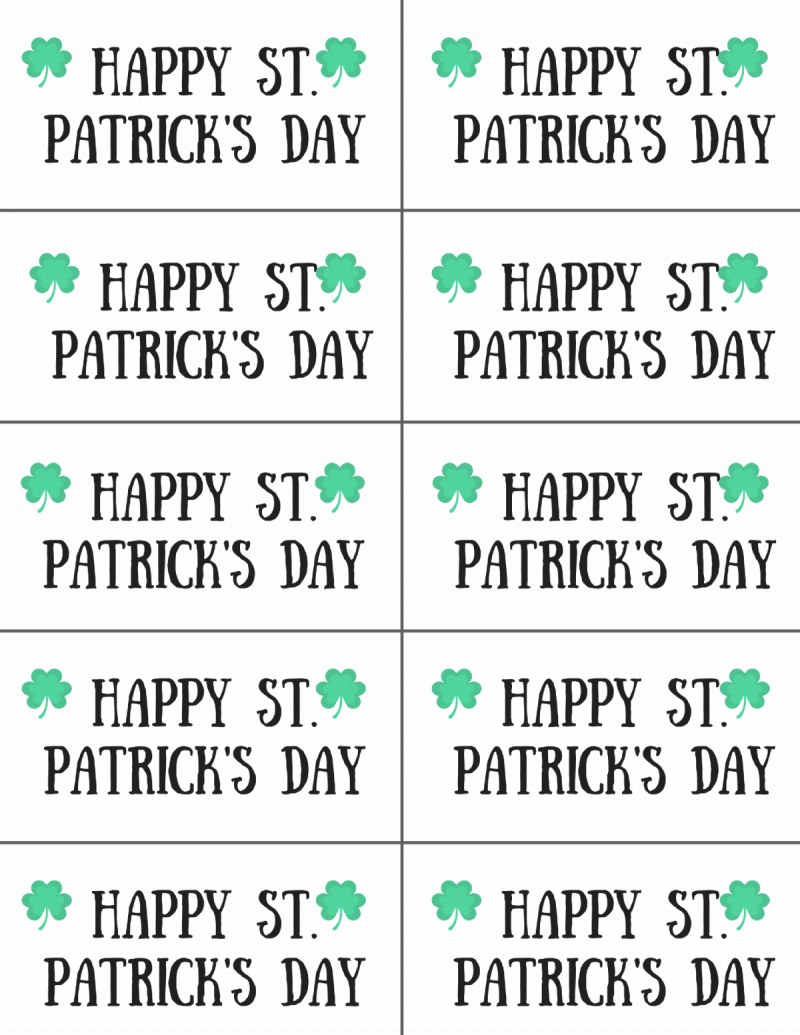 Save 60 Printable St Patrick Day Tags Ideas 52