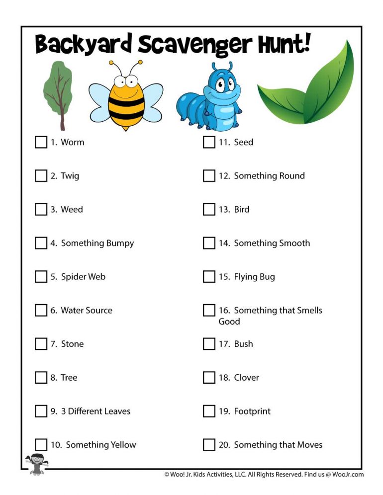 Save 60 Summer Scavenger Hunt Printable Ideas 27