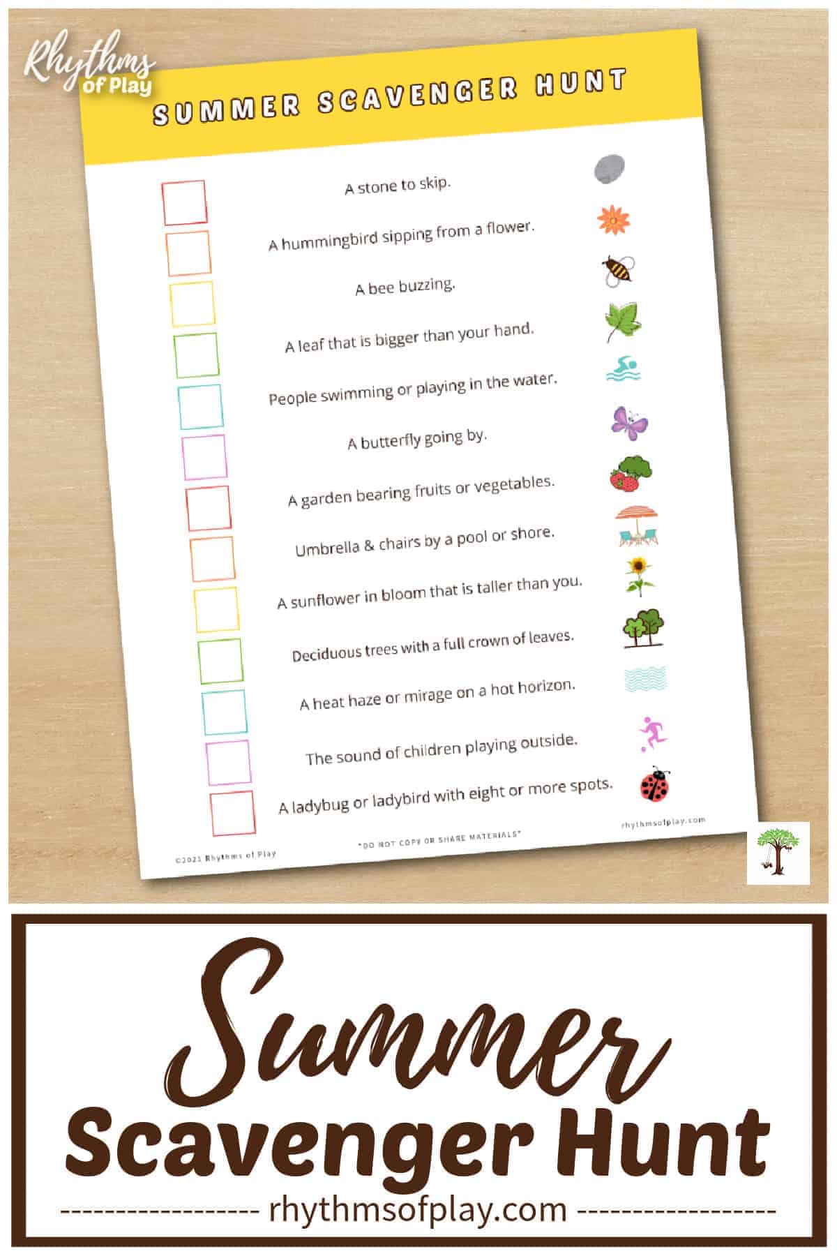 Save 60 Summer Scavenger Hunt Printable Ideas 32