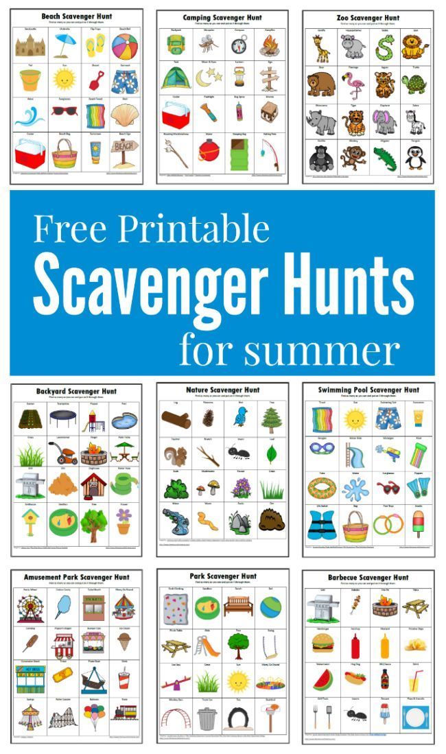 Save 60 Summer Scavenger Hunt Printable Ideas 34