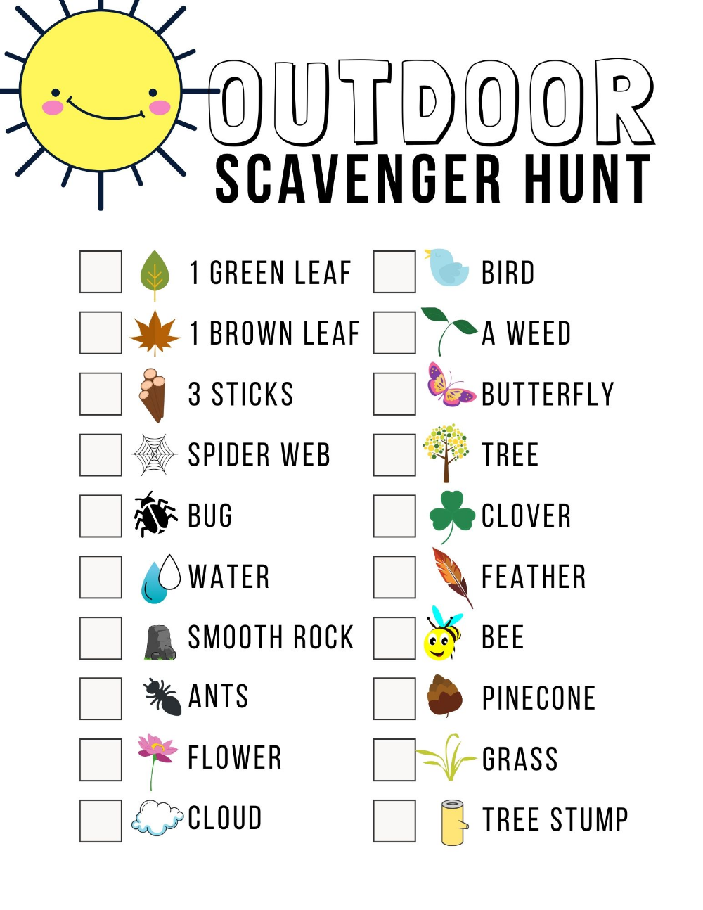 Save 60 Summer Scavenger Hunt Printable Ideas 35