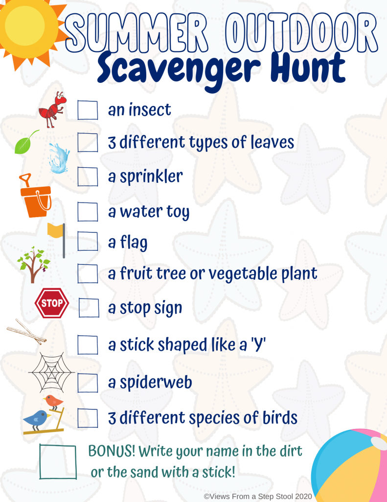 Save 60 Summer Scavenger Hunt Printable Ideas 36