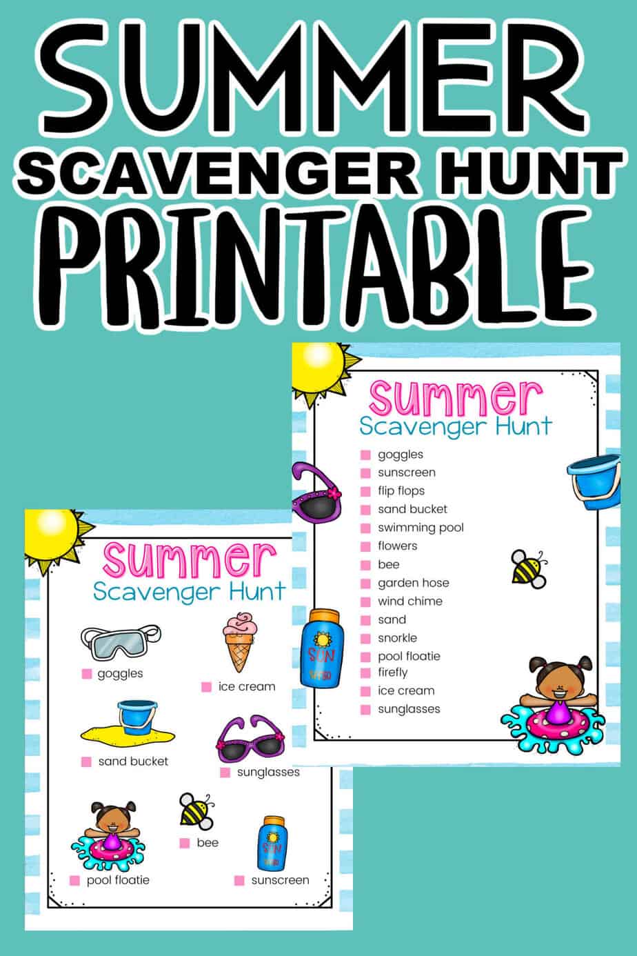 Save 60 Summer Scavenger Hunt Printable Ideas 39