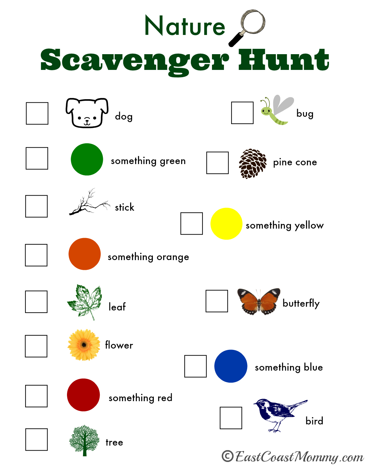 Save 60 Summer Scavenger Hunt Printable Ideas 60