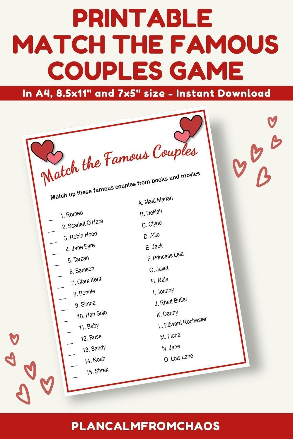 Save 60 Valentine Day Printable Games Ideas 44