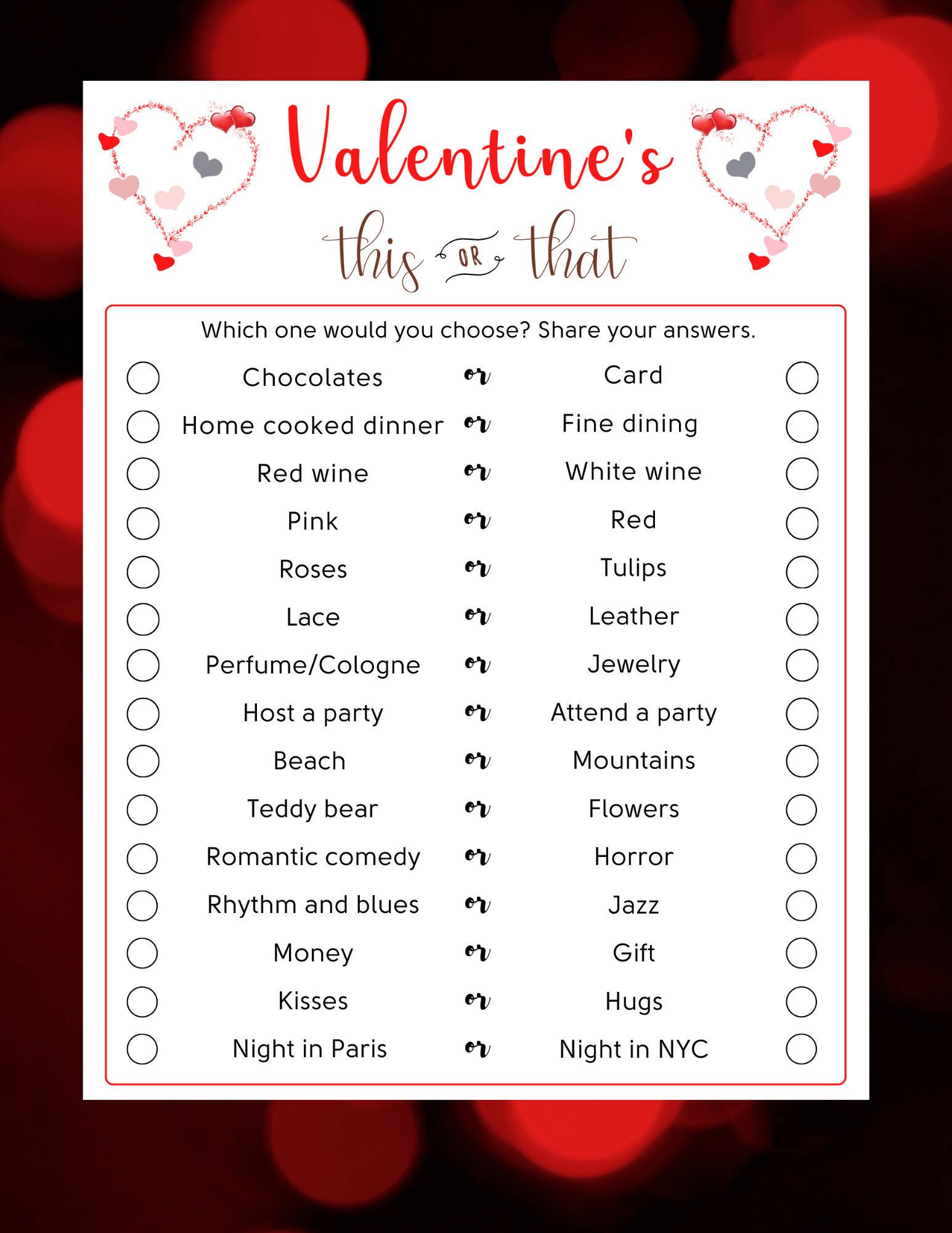 Save 60 Valentine Day Printable Games Ideas 52