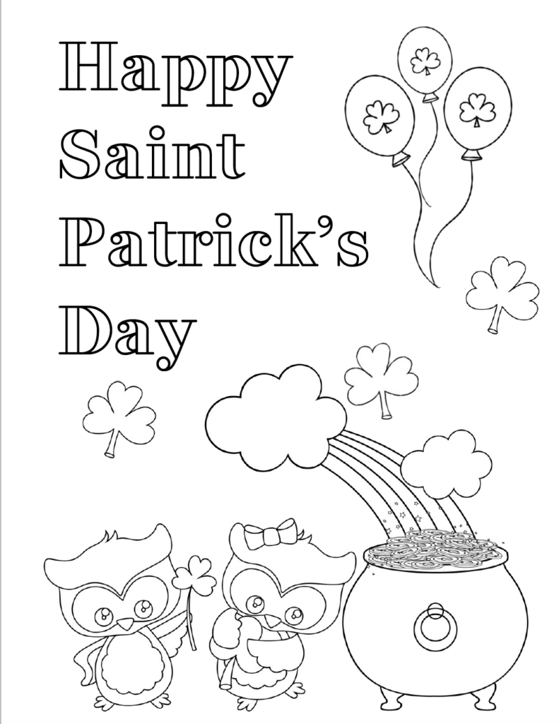 35 Free Printable Stpatrick Day Coloring Pages 18