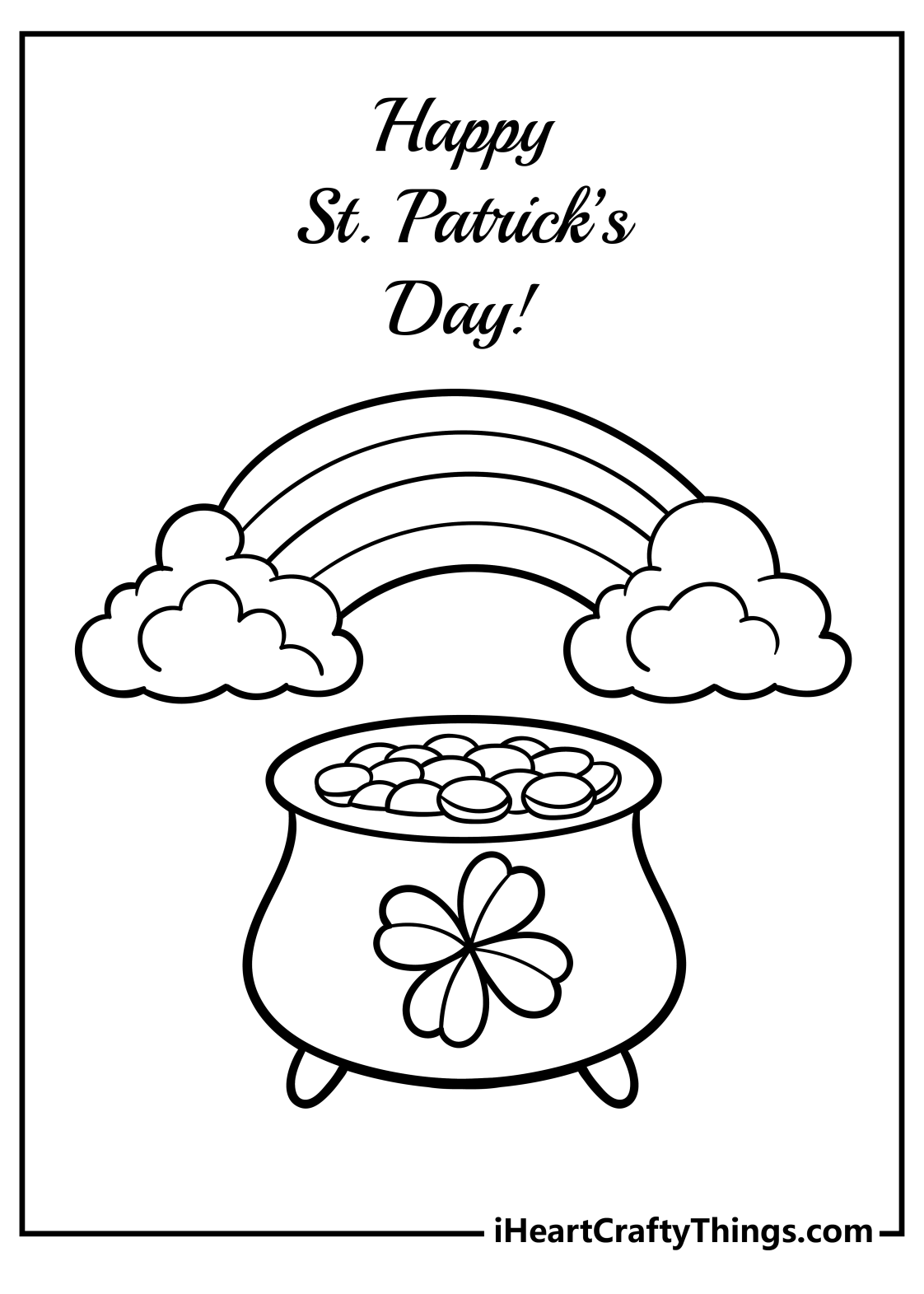 35 Free Printable Stpatrick Day Coloring Pages 21