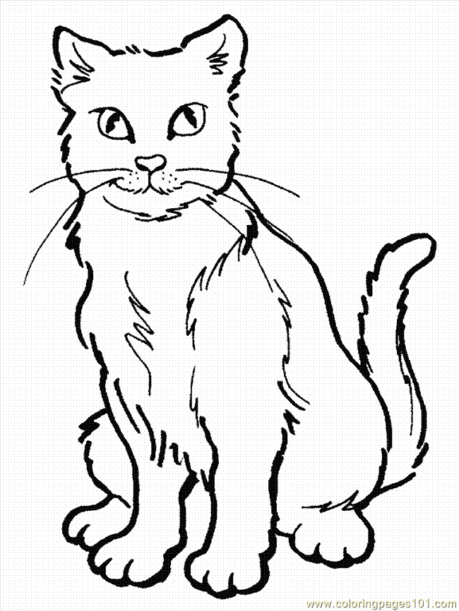 Save 60 Free Printable Coloring Pages Of Cats Ideas 17