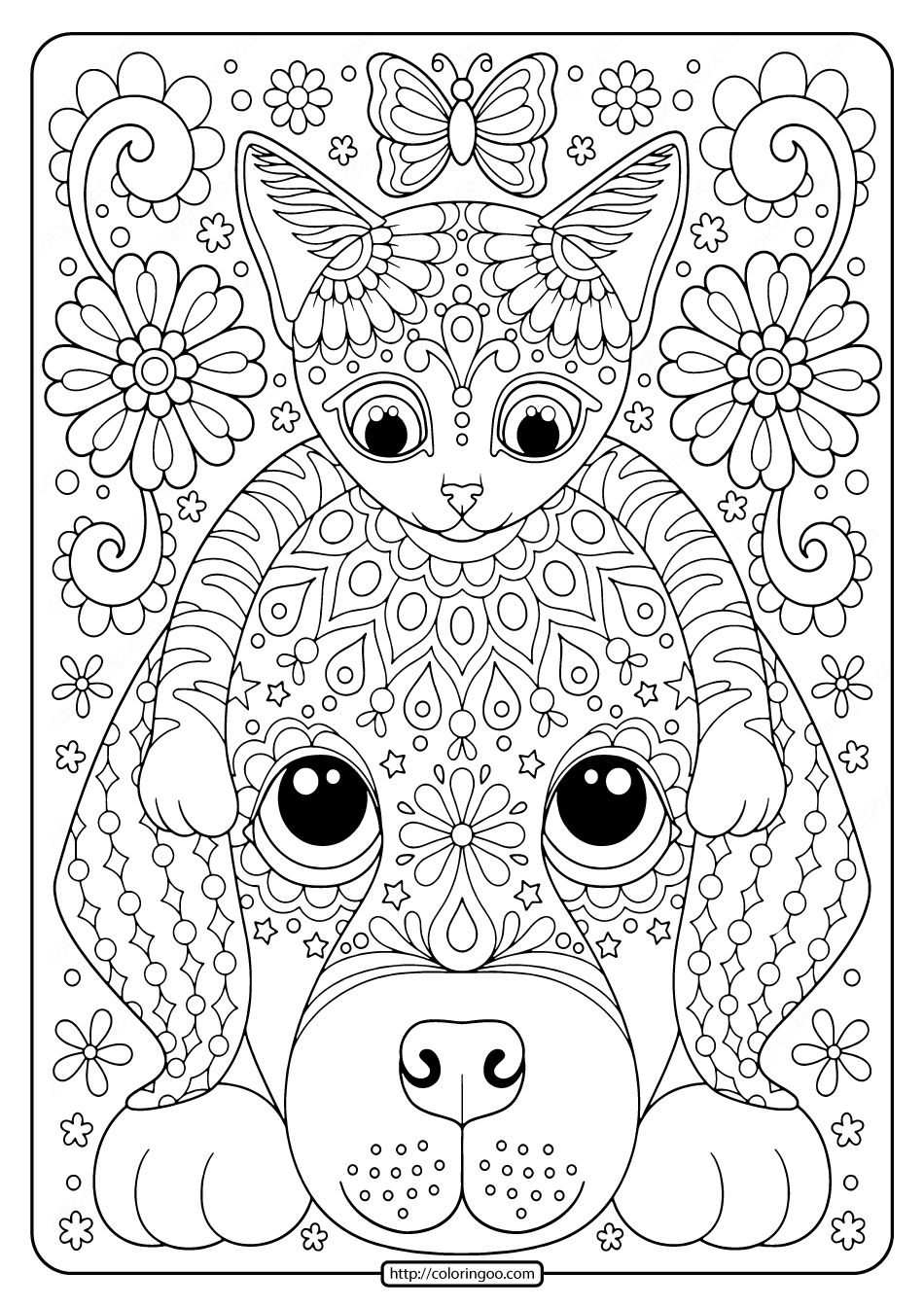 Save 60 Free Printable Coloring Pages Of Cats Ideas 19