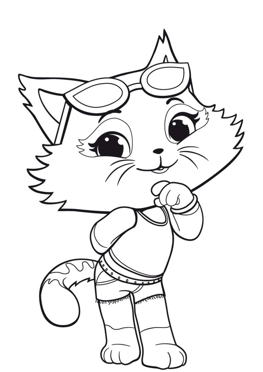 Save 60 Free Printable Coloring Pages Of Cats Ideas 42